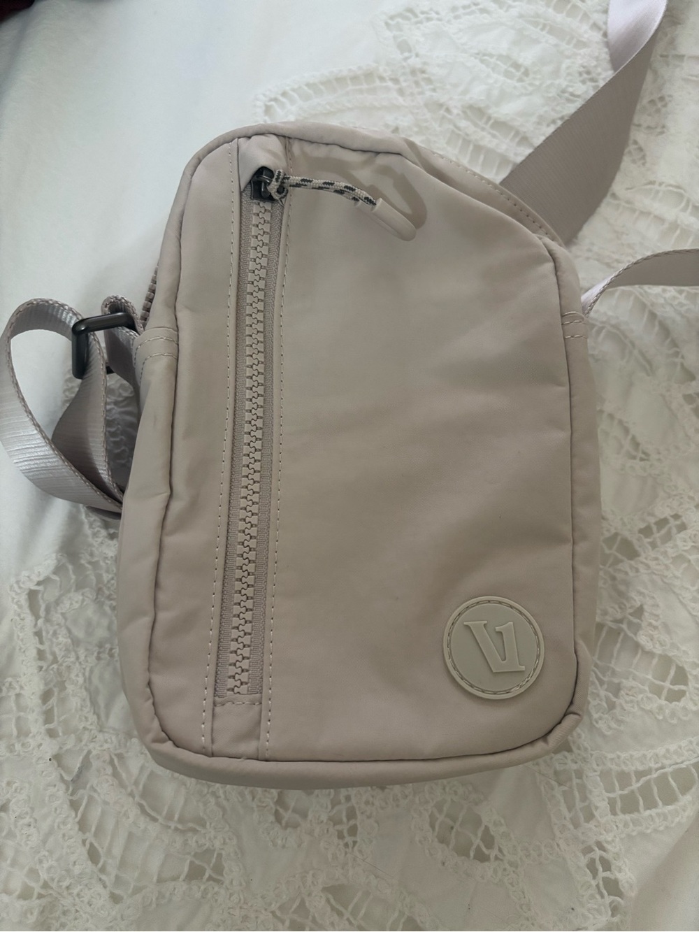Vuori light beige crossbody bag
